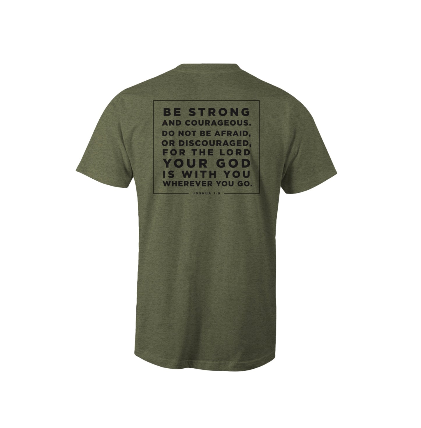Be Brave Military Green TEE - American Campfire Revival