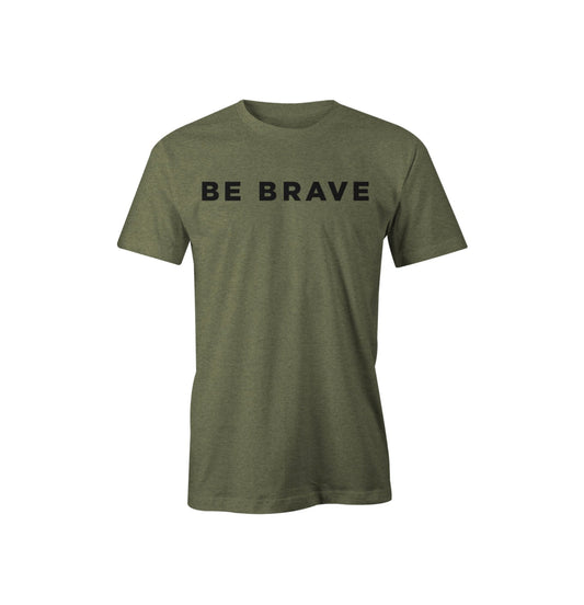 Be Brave Military Green Youth Tee - American Campfire Revival