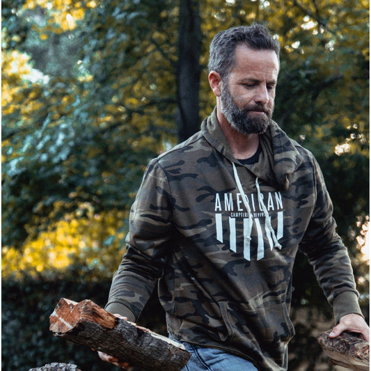 Camo Hoodie - American Campfire Revival