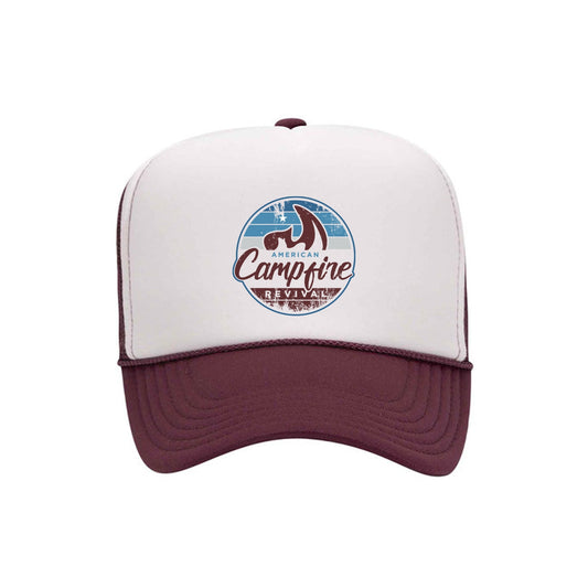 Throw Back Hat (American Campfire Revival Color Logo) - American Campfire Revival